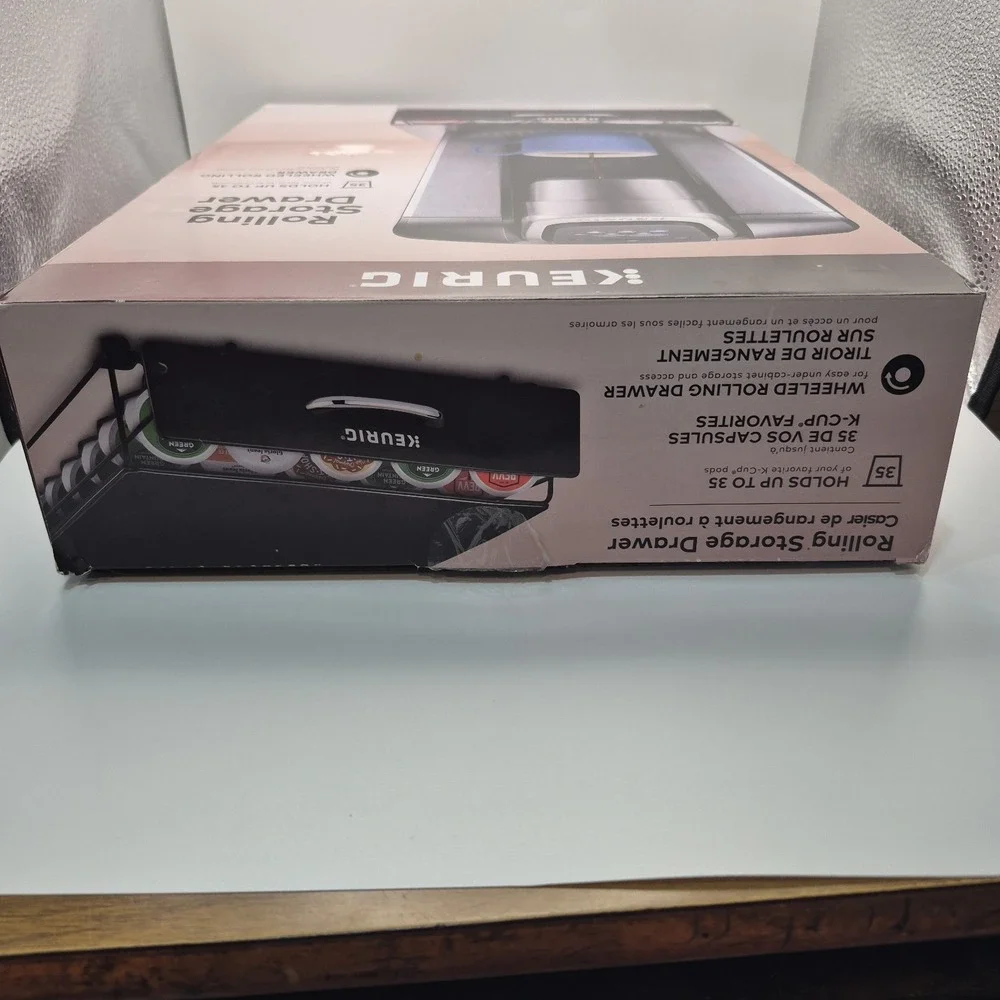 Keurig Rolling 35 K-Cup Storage Drawer Open Box, Never Used.